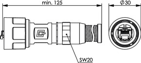Telegärtner STX V1 RJ45-Steckerset AWG24-27 Cat.6 M 100007456