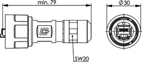 Telegärtner STX V1 RJ45-Steckerset AWG22-26 Cat.6 M 100007457