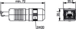 Telegärtner STX V4 RJ45-Steckerset AWG24-27 Cat.6 100007464