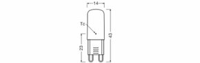Ledvance LED-Lampe G9 2700K PIN28 2.6 W/2700K G9