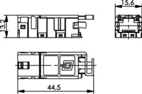Telegärtner STX RJ45 Modul Cat.6 100007526