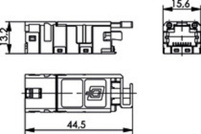 Telegärtner STX RJ45 Modul Cat.6 100007526