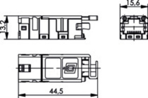 Telegärtner STX RJ45 Modul Cat.6 100007527