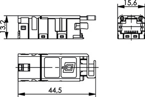 Telegärtner STX RJ45 Modul Cat.6 100007527