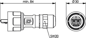 Telegärtner STX V1 LC-D Steckerset MM 100007564