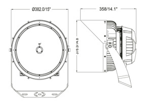 Abalight LED-Außenleuchte 5700K ERANA-II-300-857-50