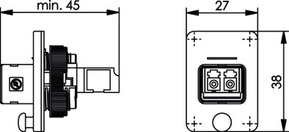 Telegärtner STX V4 Flanschset LC-D Kupplung MM 100007574