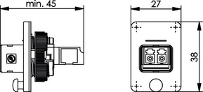Telegärtner STX V4 Flanschset LC-D Kupplung MM 100007574