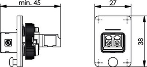 Telegärtner STX V4 Flanschset LC-D Kupplung SM 100007575