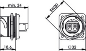 Telegärtner STX V1 Flanschset LC-D Kupplung SM 100007577