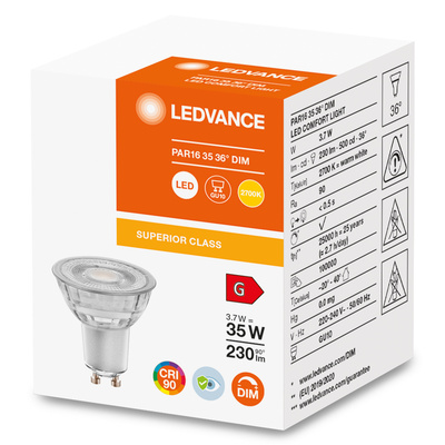 Ledvance LED-Reflektorlampe PAR16 GU10 2700K SPSPAR1635363.7W2700