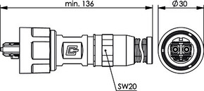 Telegärtner STX V1 2SC Steckerset MM 100007606