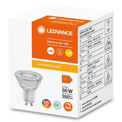 Ledvance LED-Reflektorlampe PAR16 GU10 2700K SPSPAR1650364.7W2700