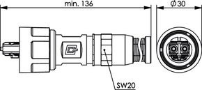 Telegärtner STX V1 2SC Steckerset SM 100007608