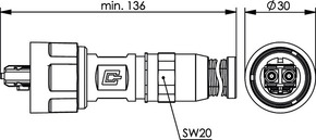 Telegärtner STX V1 2SC Steckerset SM 100007609
