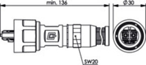 Telegärtner STX V1 2SC Steckerset POF 100007610