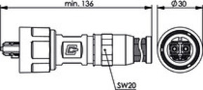 Telegärtner STX V1 2SC Steckerset POF 100007611