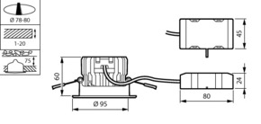 Philips Lighting LED-Einbaustrahler 830, dim. RS150B LED #93820599