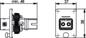 Telegärtner STX V4 Flanschset SC-RJ/2SC Kuppl.MM 100007621