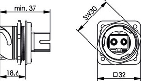 Telegärtner STX V1 Flanschset SC-RJ/2SC Kuppl.MM 100007623