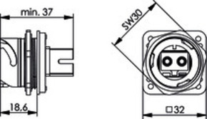 Telegärtner STX V1 Flanschset SC-RJ/2SC Kuppl.MM 100007623