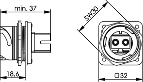 Telegärtner STX V1 Flanschset SC-RJ/2SC Kuppl.MM 100007623