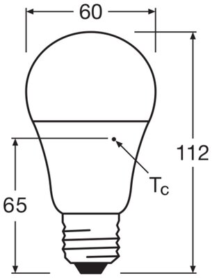 Ledvance LED-LampeE27 4000K STCLASA456.5W4000E27