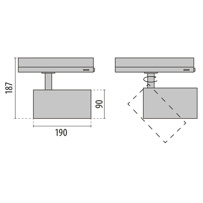 Performance in Light LED-Stromschienenstrahler 3000K 3116056