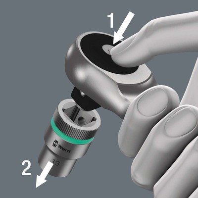 Wera Werk Zyklop Metall-Knarre 1/4"x141,0mm 004003