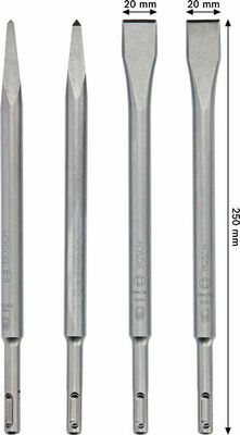 Bosch Power Tools PRO SDS plus-4C Meißel-Set, 4-tlg. 2607017516