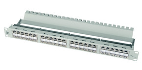 Telegärtner Durchführungspanel gr 48x AMJ-Kuppl. Cat6 100007036