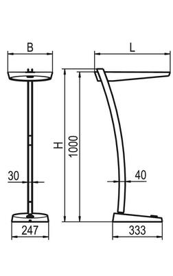 Ridi-Leuchten LED-Tischleuchte 2700-6500K, weiß OCARA #SPG0630505AH
