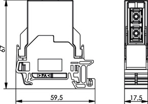 Telegärtner STX Tragschienen-Verbinder SC-D Kupplung MM 100022789