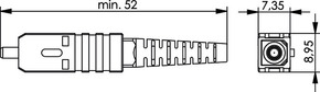 Telegärtner T-SC STECKER SM KERAMIK,KABELMONTAGE 100007187