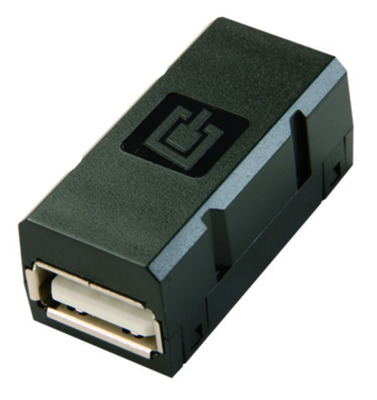 Telegärtner STX USB Kupplung f-f Typ A schwarz 100007529