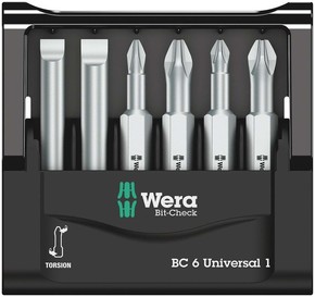 Wera Werk Bit-Sortiment Mini-Check, 6-tlg 056474