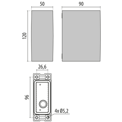 Performance in Light LED-Wandleuchte 3000K 3118408