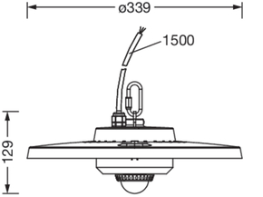 Siteco LED-Hallenleuchte 840, Sensor 51HC427A4JMB01