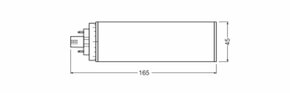 Ledvance LED-Kompaktlampe f. EVG GX24Q-4, 830 DU.LEDT/E42HFV20W830