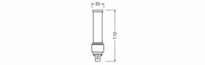 Ledvance LED-Kompaktlampe f.KVG/VVG G24D-1, 830 DULUXLEDD10EMV5W830