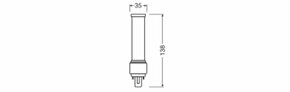 Ledvance LED-Kompaktlampe f.KVG/VVG G24D-1, 830 DULUXLEDD13EMV6W830