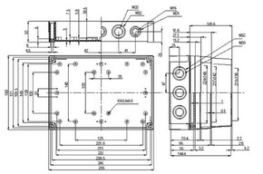 EFB-Elektronik LWL Spleißbox Gehäuse IP66 S, grau 53710.1