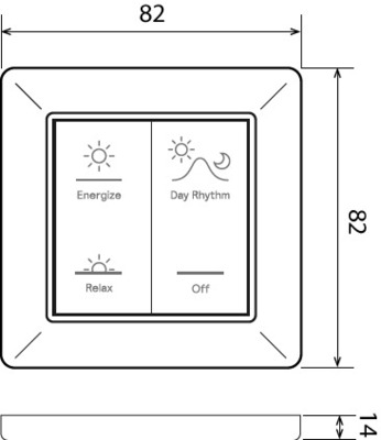 Philips Lighting Nature Connect Zubehör Funkschalter LP911P NC2 #10845500
