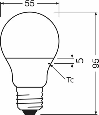 Ledvance LED-Lampe E27 840 LEDCLA404.9840FRE27P