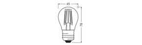 Ledvance LED-Tropfenlampe E27 927, dim. LEDCLP40D4.2927FCL27