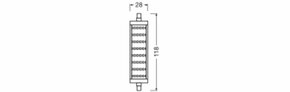 Ledvance LED-Lampe 118mm 827, 118mm LEDLINE11812515W827
