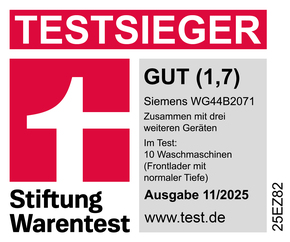 Siemens MDA Waschautomat IQ700 WG44B2071