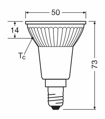 Ledvance LED-Reflektorlampe PAR16 E14, 927, dim, 36Gr. LEDP165036D4.8927E14