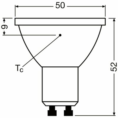Ledvance LED-Reflektorlampe PAR16 GU10, 940, dim, 36Gr LEDPAR165036D6W940S
