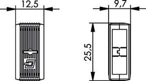 Telegärtner Verbindungsklammer für SC Stecker 100000881